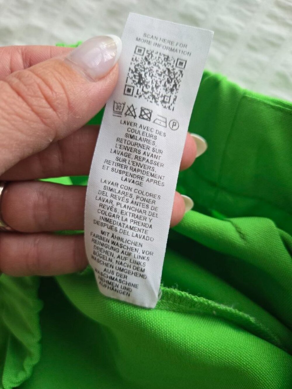 ASOS Design Maternity Neon Green Tapered Pants Size US 6 EU 38 Pull On Pregnancy - Picture 3 of 9